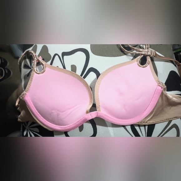 VS Beige Push Up Bra 32A New* - Picture 8 of 10